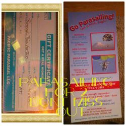 Parasailing tickets for 2 great deal