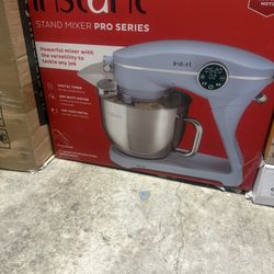 Instant 7.4 qt Stand Mixer Pro, 600W 10-Speed with Digital Interface and Dishwasher Safe Accessories, Ice Blue