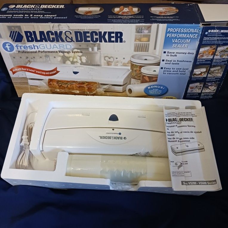 Black Decker FreshGuard Professional Performance Vacuum Sealer System VS200