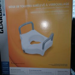Guardian Locking Raised Toilet Seat with Arms