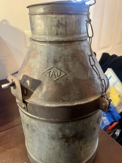 TAJ Vintage Milk Can Container