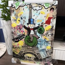 Monopoly Tempered Glass Wall Art 47” X 32