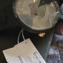 Versace Black Watch With Case Paperwork And Tags New