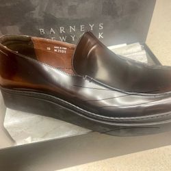 New VINTAGE Italian slip on leather mens dress shoes sz13