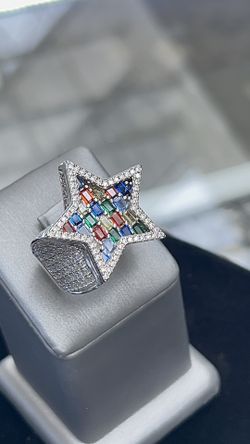 Star Ring Moissanite 