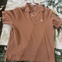 Brown Men Xl Burberry Polo