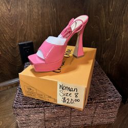 Hot Pink Heels W 8
