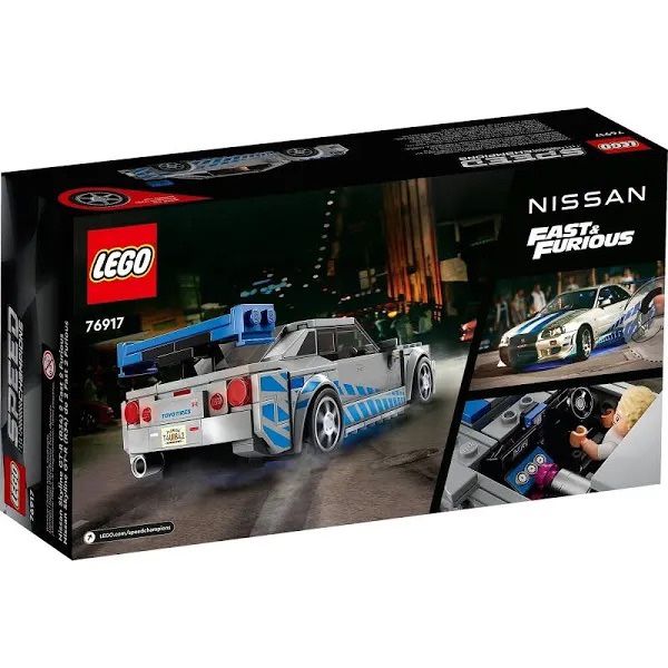 LEGO Speed Champions 2 Fast 2 Furious Nissan Skyline GT-R (R34), 2023 (76917)