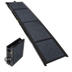 Folding Pet Ramp with Non-Slip Carpet Surface