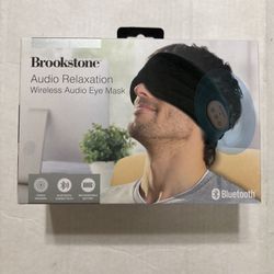 New Brookstone, Audio Relaxation, Wireless Audio Eye Mask