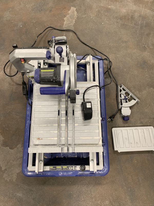 kobalt kws s706 7” wet table top sliding tile saw for Sale in