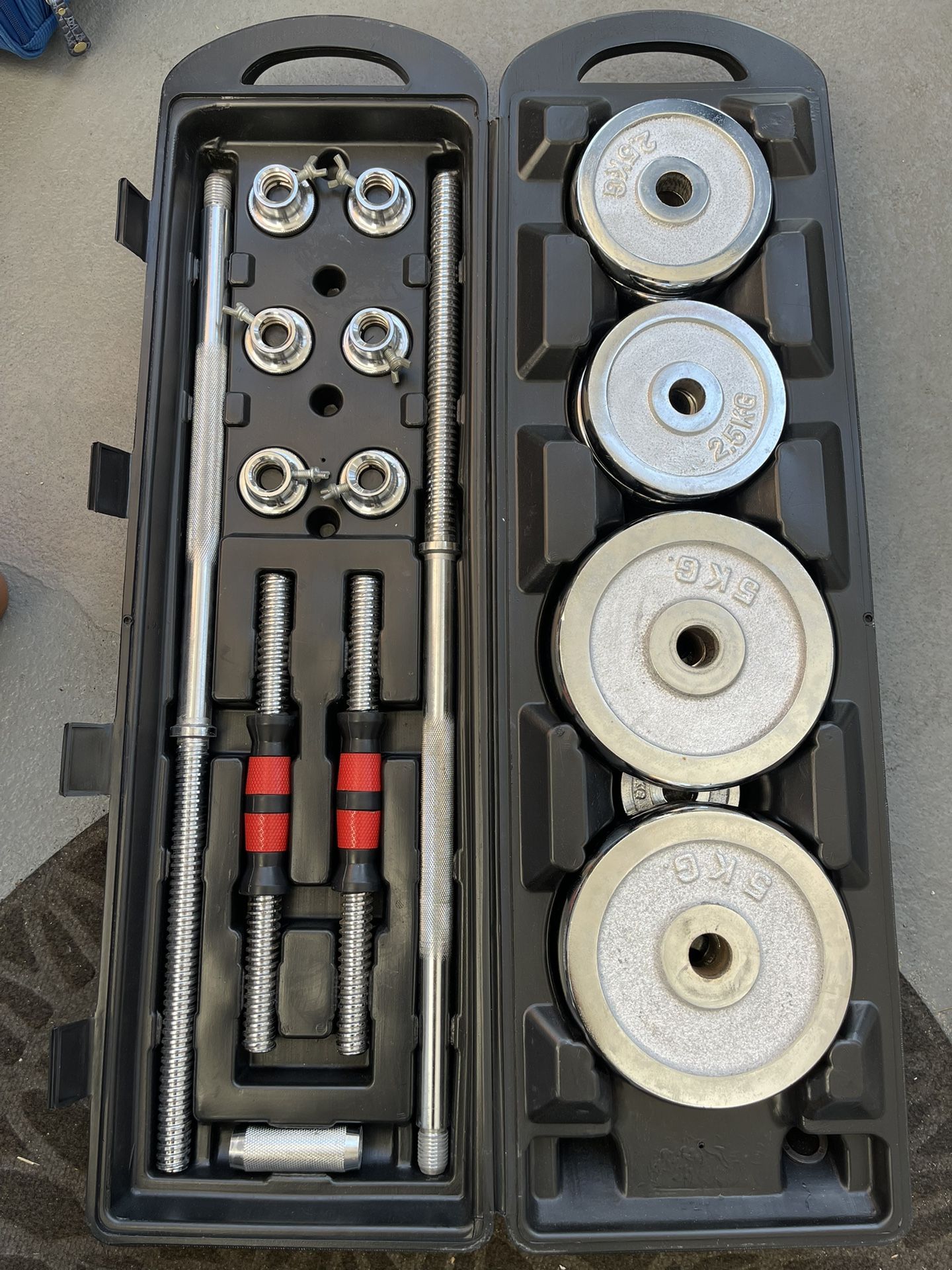 110lb Portable Weight Set With Carrying Case