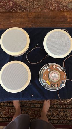 4 NHT in-ceiling surround sound Speakers