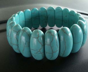 BOHO GENUINE TURQUOISE BRACELET