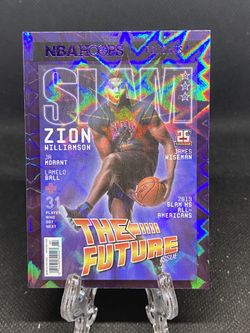 Zion Williamson 2020-21 SLAM Purple Explosion Parallel NBA Hoos “The Future” 🎆