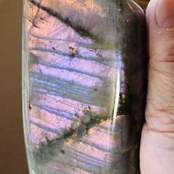 1.3 Lb (570g) Flashy Labradorite Slab Quartz Crystal 