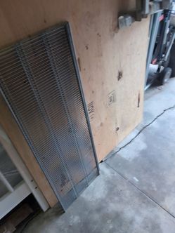 elfa shelving silver wire shelf 16" x 48" 4' Metal Wire Grid Panel