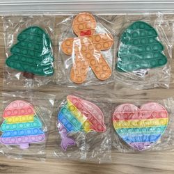 $10 For 6 Push Pop Bubble Fidget Sensory Toy , Unopened in Plastic bag, Great for gift $15 For 8pic