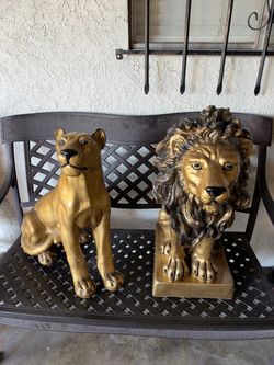 Statues lion both sold together