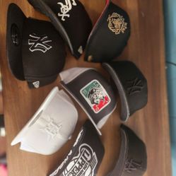 used caps and new ones  