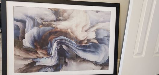 Large Framed Abstract Art Print