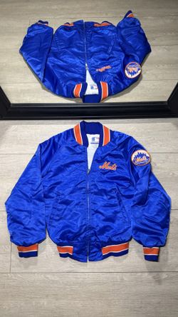 Vintage 1980s New York Mets ‘Nicole’ Embroidered & Patched Satin Bomber Jacket