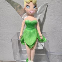 Disney Tinkerbell Disney Store Plush Stuffed Doll Toy  Peter Pan Fairy 12”