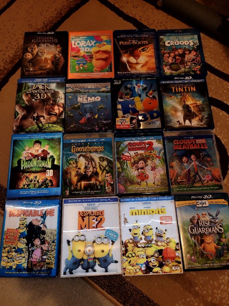 3D Bluray Movies Rare, Must Go for Sale in San Antonio, TX OfferUp