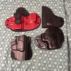 Glock 43 Holsters inside and outside of the waistband