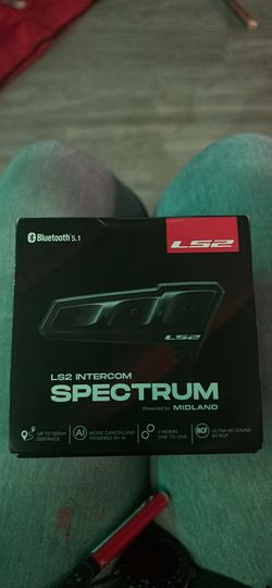NEW LS2 Spectrum Bluetooth Motorcycle Helmet Intercom by Midland