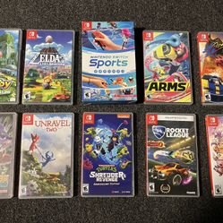 Nintendo Switch Games Zelda Kirby Arms Ninja Turtles Rocket League