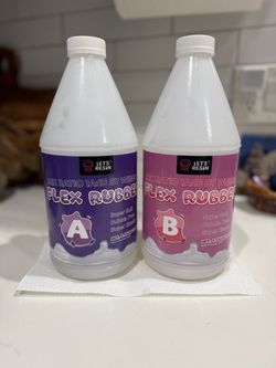 Let's Resin Flex Rubber 1A:1B by Weight Part A & Part B Set, Clear