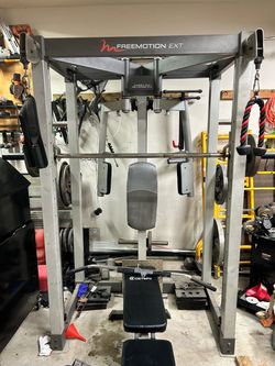 Freemotion ext Smith machine plus weights