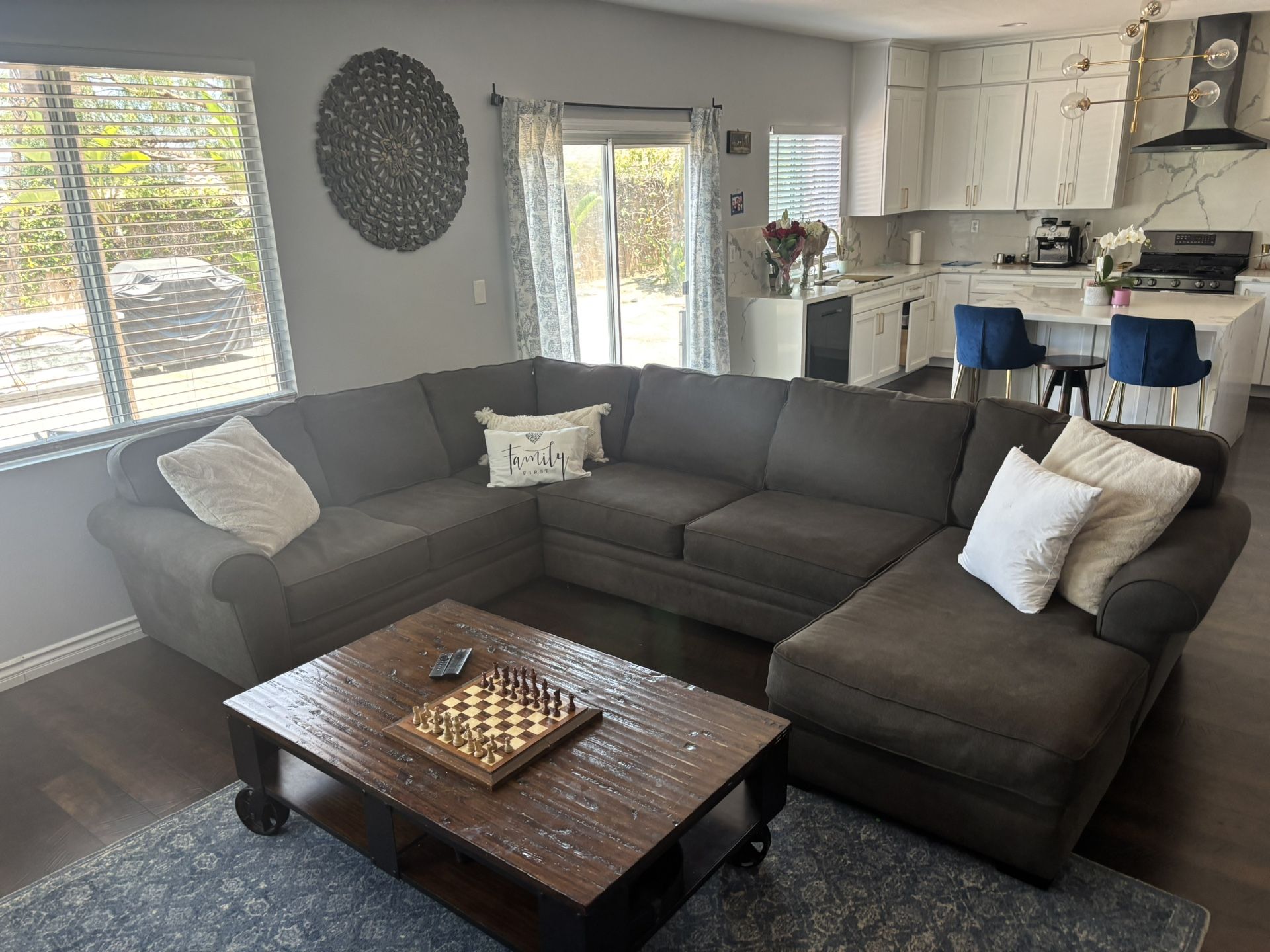 dark gray color Sectional Couch