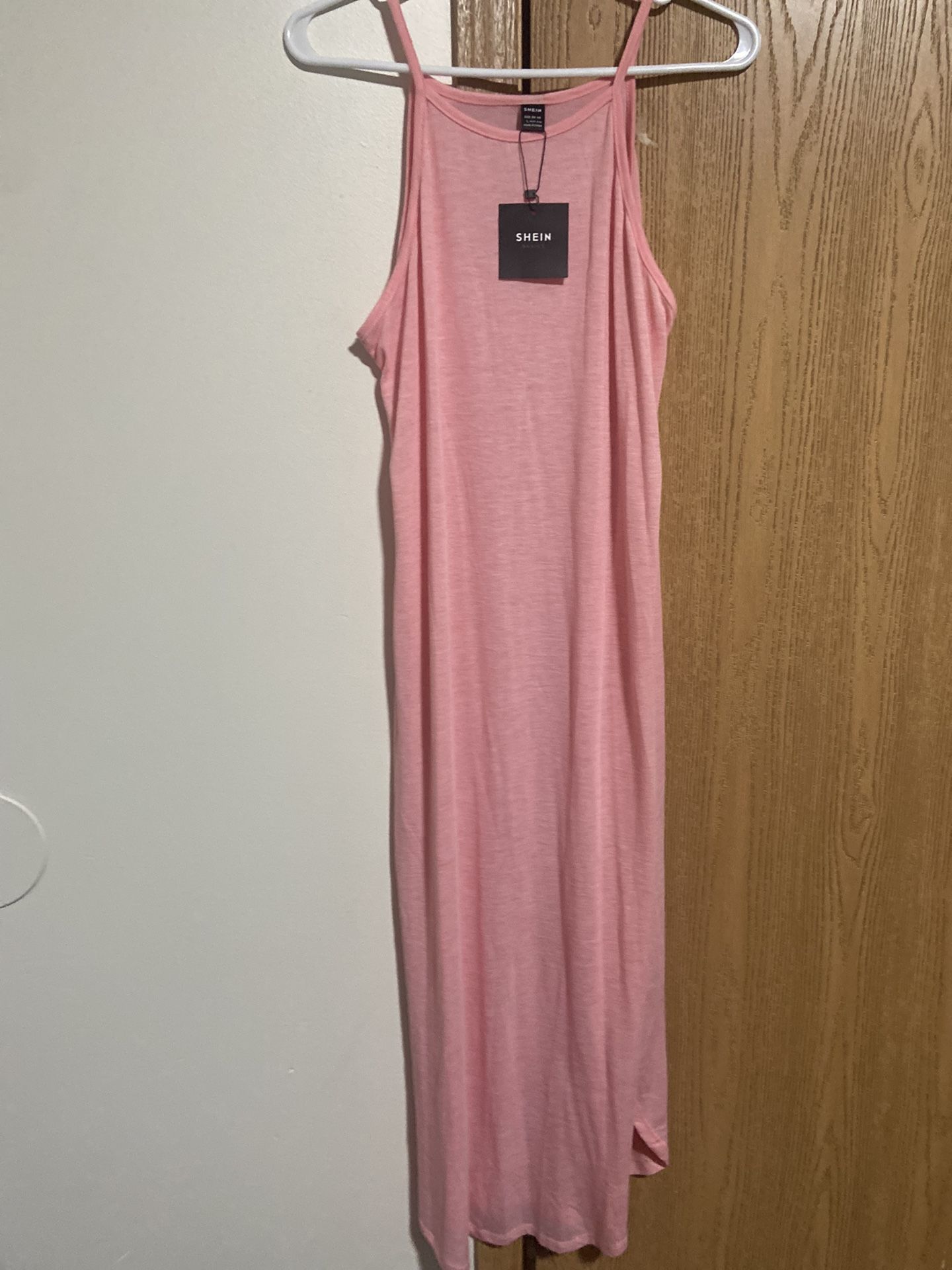 Shein Light Pink Midi Dress