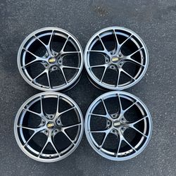 NEW 19” BBS RIA Style Wheels Rims Hyper Black/Dark Silver 5x114.3 19x8.5/9.5 +33 Set of 4