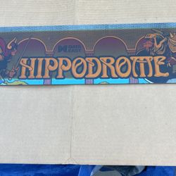 Hippodrome Data East Arcade Video Game Glass Marquee 