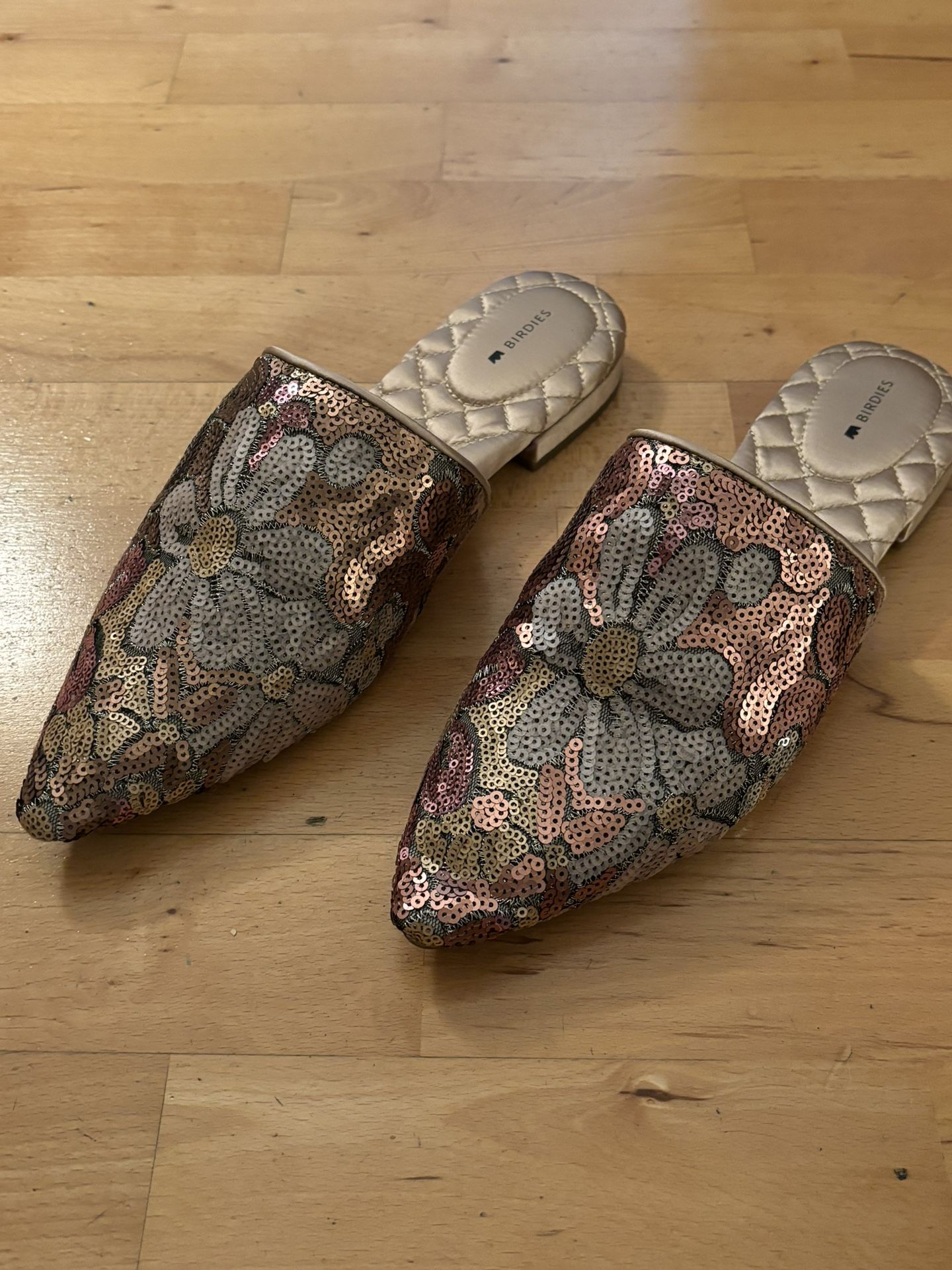 New Never Worn Birdies Mules Size 10