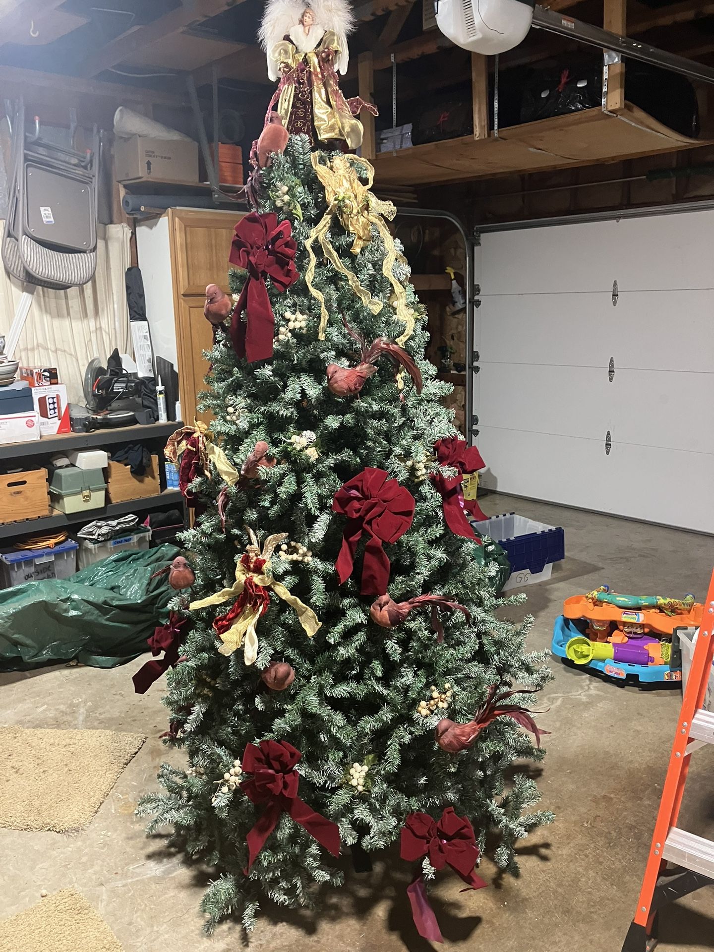 7ft Artificial Christmas Tree And Ornaments 