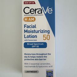 CeraVe AM moisturizer spf50
