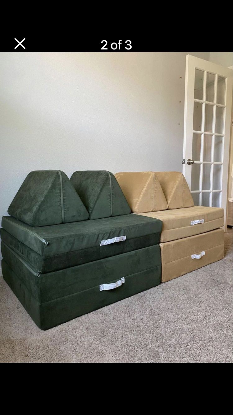 nugget comfort couch (COVERS ONLY) Willow and sandcastle