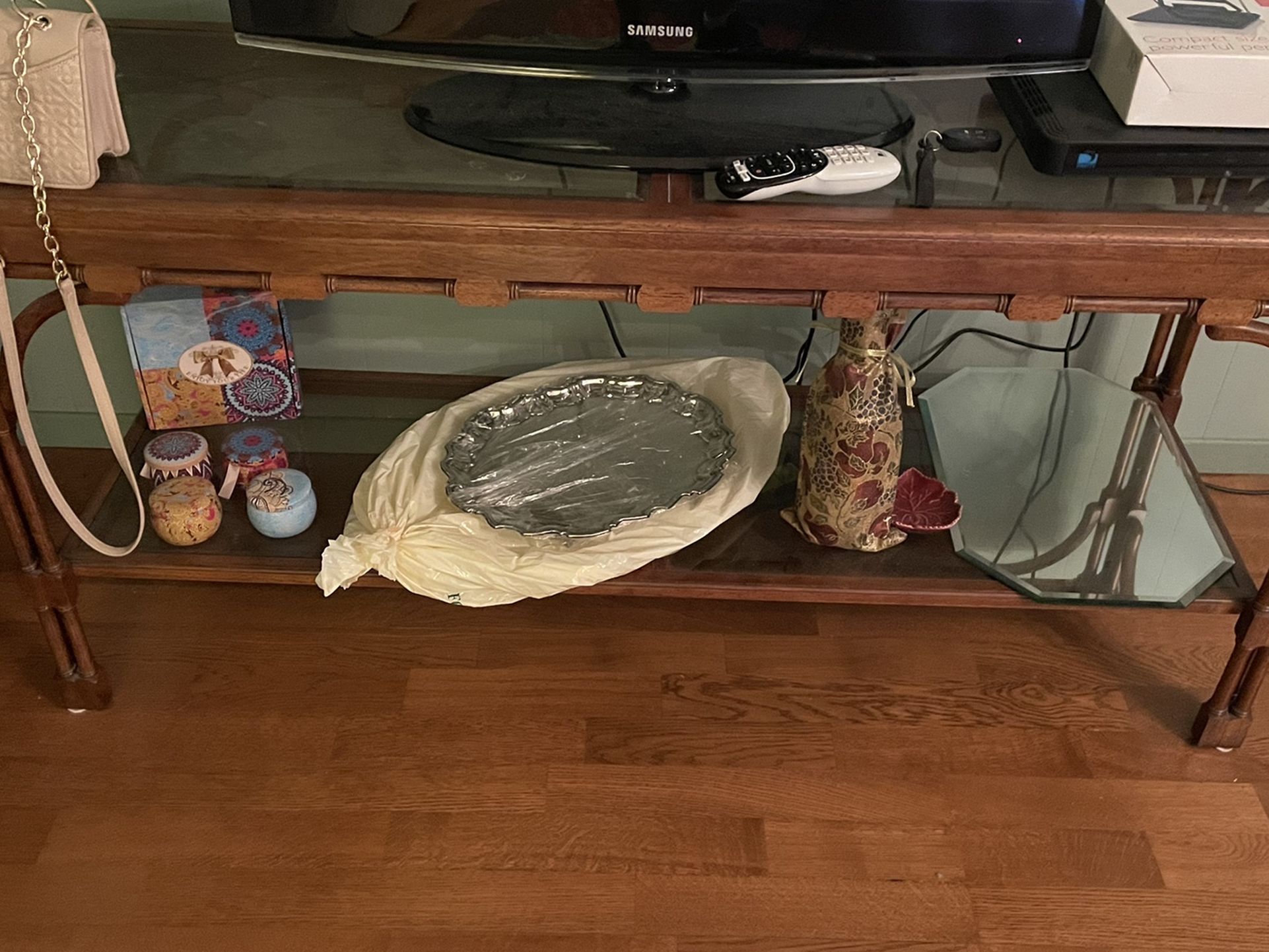 Glass Top Table