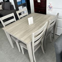 Dining Table Set 5 Pieces 