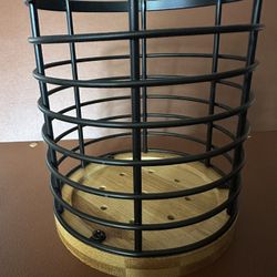 Bamboo/metal Utensils Holder