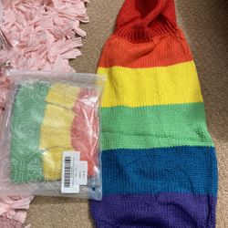 Rainbow Dog Sweaters Size M & L