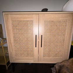rattan cabinet 