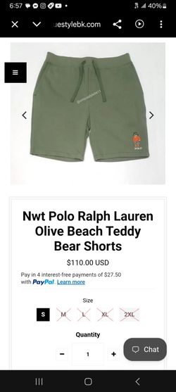 Polo Ralph Lauren teddy bear shorts xl