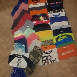Summer Lot For Boy Size 6-8 T-shirts And 8-10 Shorts 