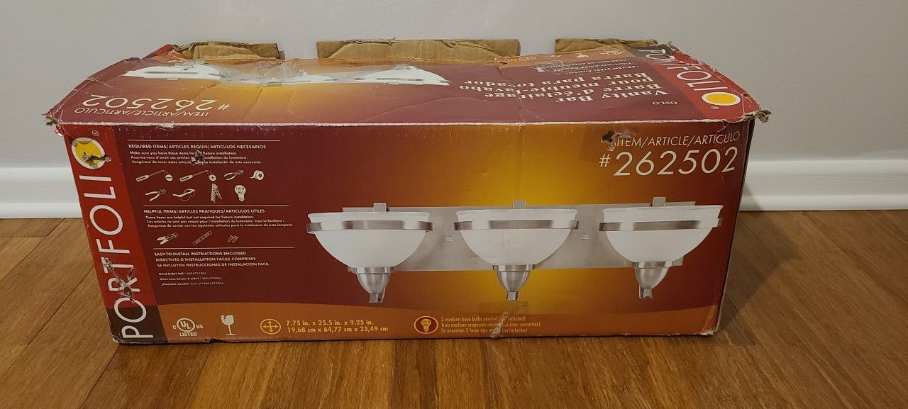 New Vanity Light Fixture