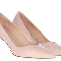 Stuart Weitzman Anny 70 Dolce Leather Stiletto Pumps Size 10 